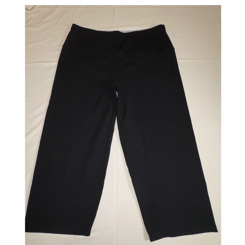 Intro Love the Fit Black Straight Leg Capri Tummy Control Pants Petite XL